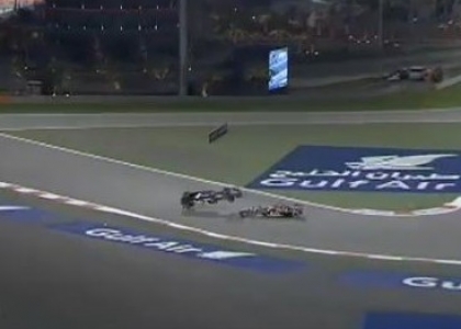 F1, Gp Bahrain: che incidente, giro della morte per Gutierrez. Foto e Video