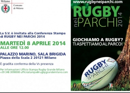 Rugby nei Parchi: si parte il 12 aprile