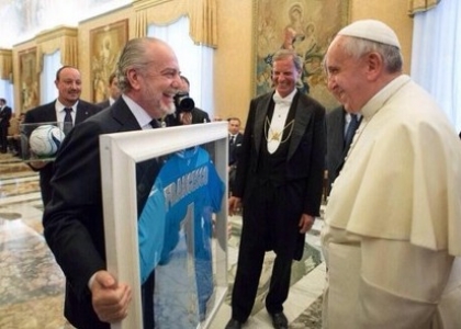 Napoli e Fiorentina in udienza da Papa Francesco