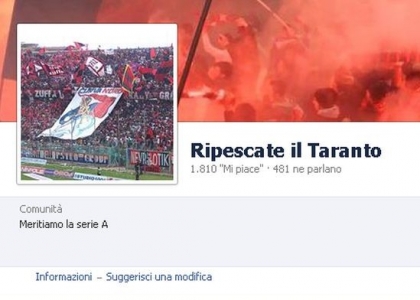 Serie D: Taranto, il ripescaggio è social