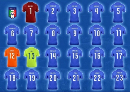 Italia, i numeri di maglia: 10 a Cassano, 9 a Balotelli