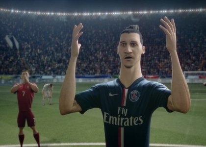 Ibrahimovic e Ronaldo sfidano i loro cloni. Video