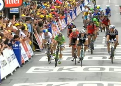 Tour 2014, 7a tappa: gioia Trentin, beffato Sagan