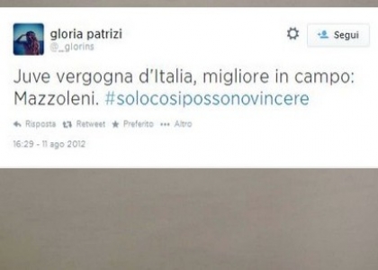 Gloria Patrizi, la fidanzata di Allegri che offendeva la Juventus