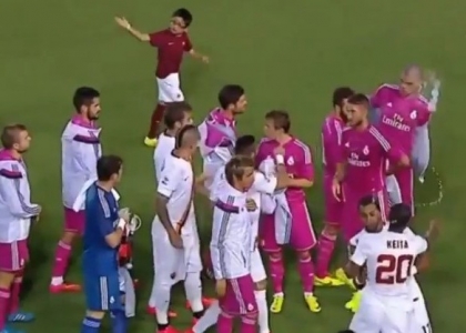 Roma-Real Madrid: lite in campo Keita-Pepe. Video