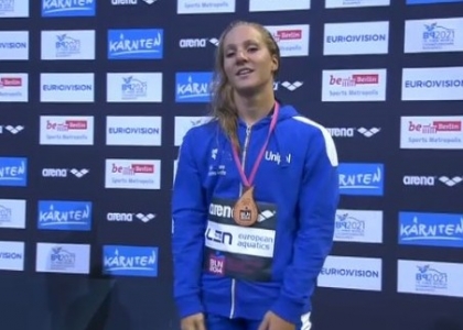 Nuoto, Europei Berlino: acuto Bianchi, bronzo nei 100 delfino