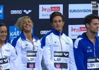 Nuoto, Europei Berlino: grande Italia, staffetta d'oro