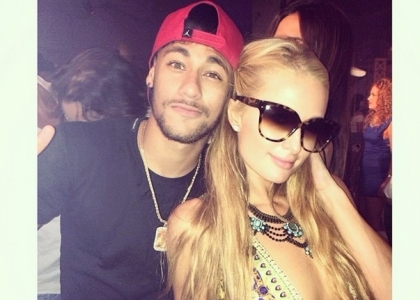 Neymar, notte folle con Paris Hilton
