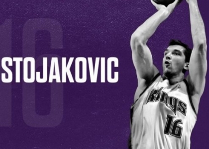 Nba: i Kings ritirano la maglia di Stojakovic