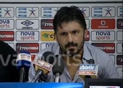 Ofi Creta, Gattuso come Malesani: conferenza show. Video