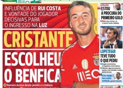 Benfica, Cristante: 