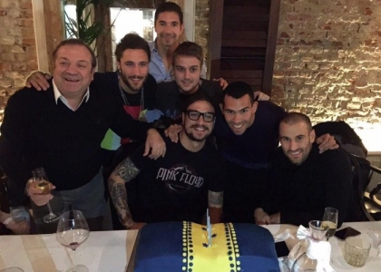 Inter, Osvaldo: compleanno con Palacio e Tevez