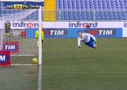 Sampdoria-Palermo, gol fantasma di Morganella. Video