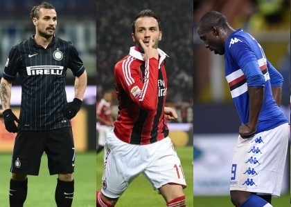 Valzer delle punte: ballano Osvaldo, Pazzini e Okaka