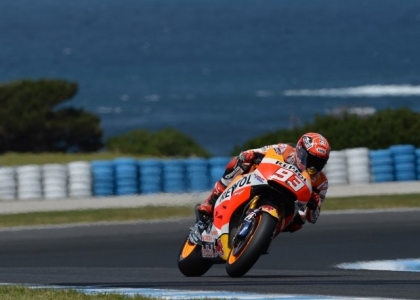 MotoGP, test Phillip Island: sorride Marquez, ma quante cadute!