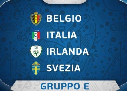 Euro 2016: l'Italia pesca Belgio, Svezia e Irlanda