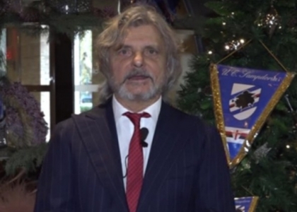 Sampdoria, la serenata natalizia di Ferrero. Video