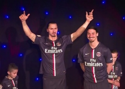 Ibra come Pelè: statua di cera al museo Grevin