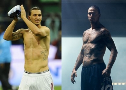 Ibrahimovic: tatuaggio contro la fame nel mondo. Video e foto