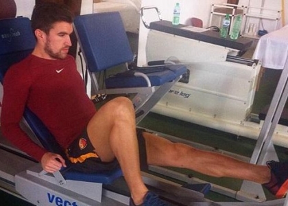 Roma: Strootman, lavoro duro in palestra