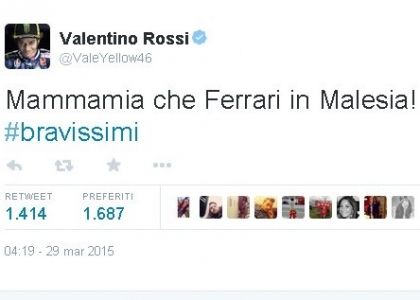 I complimenti di Rossi: 