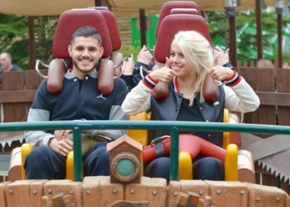 Mauro Icardi e Wanda Nara, weekend a Gardaland