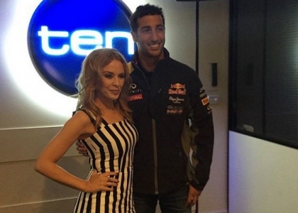 Duetto in tv: Kylie Minogue, show con Ricciardo