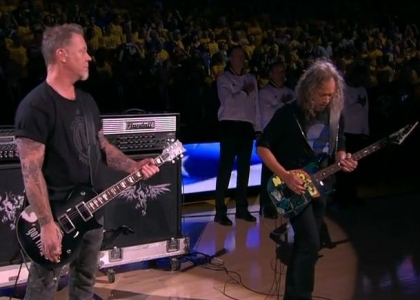 Nba: Metallica, inno americano prima di gara 5. Video