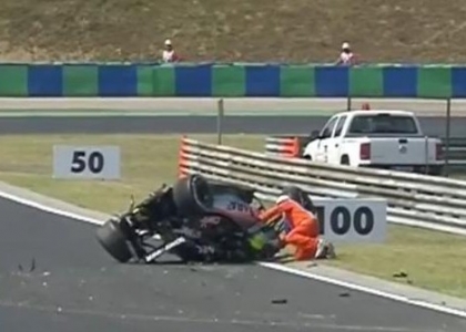 F1, GP Ungheria: lo spaventoso incidente di Perez. Video