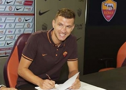 Roma: Dzeko è ufficiale, avrà la maglia numero 9