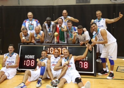 Mondiali Maxibasket: splendido oro per l'Italia Over 45