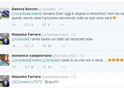 Sampdoria, Ferrero litiga su Twitter: 