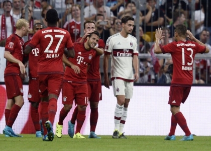 Amichevoli: Bayern devastante, il Milan si inchina
