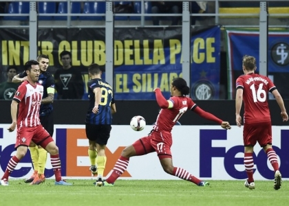 Europa League: Candreva tiene in corsa l'Inter, Southampton ko