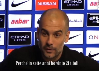 Manchester City, sfogo alla Mourinho per Guardiola. Video