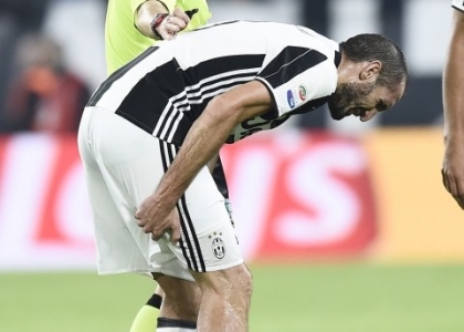 Juventus: Chiellini ancora ko, torna dopo la sosta