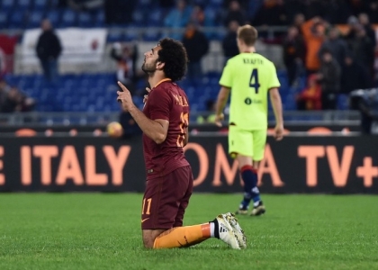 Serie A: Salah tris, la Roma non molla la Juventus