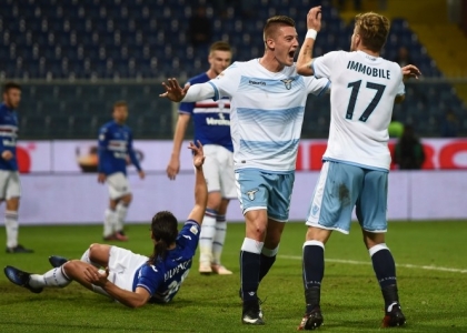 Serie A: la Lazio riparte, Sampdoria affondata