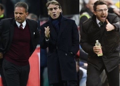 Serie A, valzer in panchina: Mihajlovic, Mancini, Di Francesco