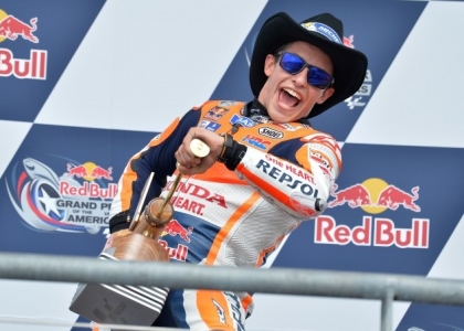 MotoGP, Americhe: Marquez inarrestabile, Rossi cade