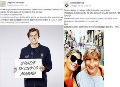 #GrazieDiCuoreMamma: da Paltrinieri a Emma Marrone, l'hashtag benefico è virale