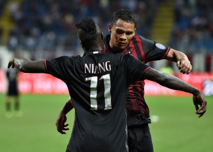 Serie A, Milan-Lazio 2-0: Bacca e Niang coppia d'oro