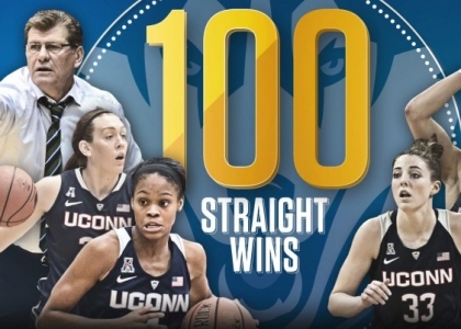 Basket, NCAA: la Connecticut di Auriemma fa 100 vittorie di fila!