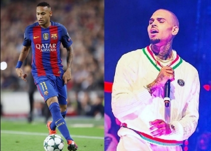 Neymar geloso: lite social con Chris Brown per Bruna Marquezine