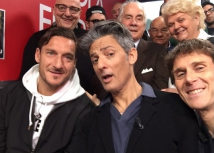 Roma, Totti show da Fiorello: 