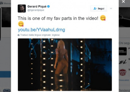 Piquè adora il lato B di Shakira