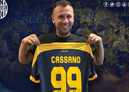 Cassano, ufficiale l'addio al Verona: 