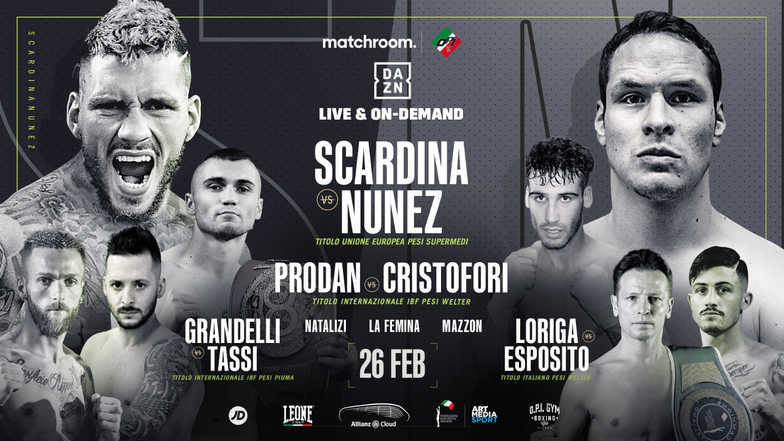 La OPI ‘82 propone venerdì grande boxe a Milano con Scardina-Nunez