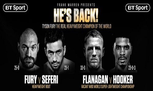 Boxe: l'irlandese pazzo Tyson Fury torna sul ring dopo 2 anni e mezzo
