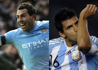 Aguero-Tevez, che balletto!